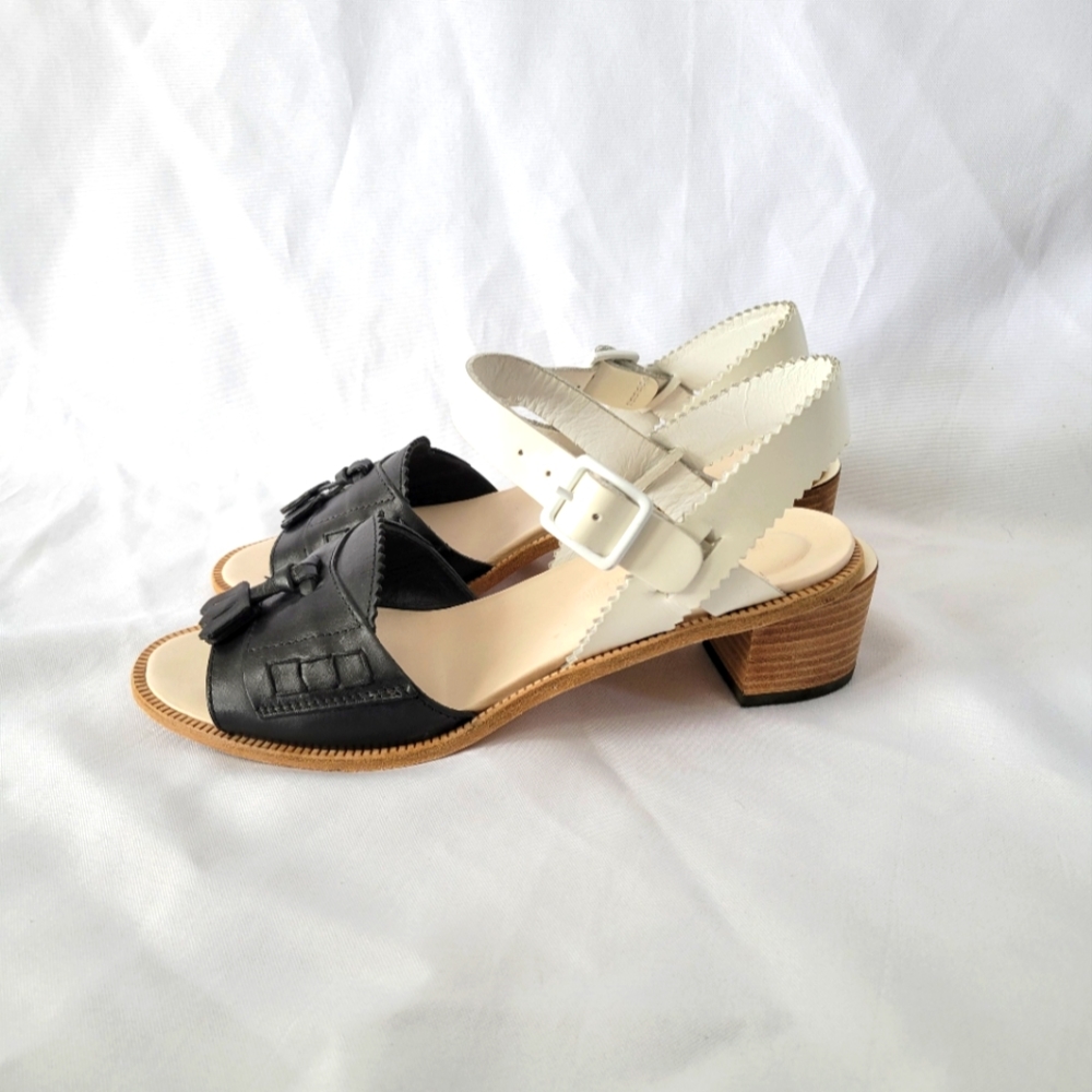 Band of Outsiders Mid Heel Loafer Sandal Size 38